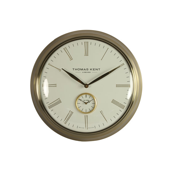 Rosalind Wheeler Hanley Metal Wall Clock Wayfair.co.uk
